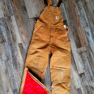Carhartt Lined Men's Bib Overall